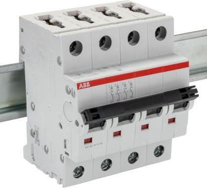 Actual product image ABB S200 MCB 10A 4 Pole Type C 6kA