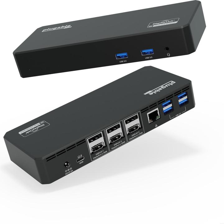 Produktbild Plugable USBC Triple Display Dock 60W (USB-C)