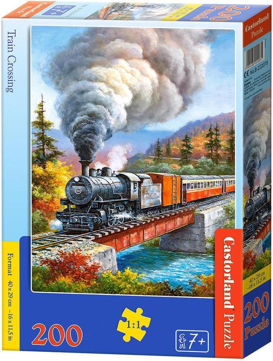 Castorland Train Crossing, Puzzle 200 pieces (200 pieces)