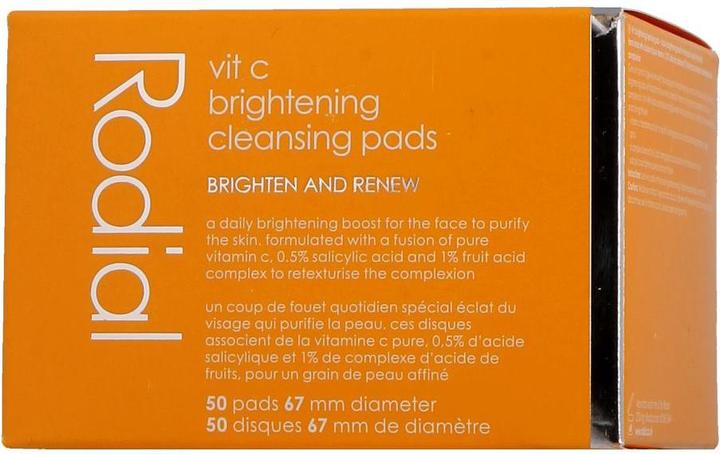 Image du produit Rodial - Vit C Brightening Cleansing Pads (tampons nettoyants éclaircissants) (Chiffons de nettoyage, 50 ml)