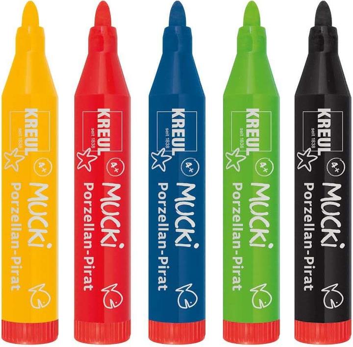 Produktbild Mucki Porzellan-Pirat (Black, Yellow, Blue, Red, Green)