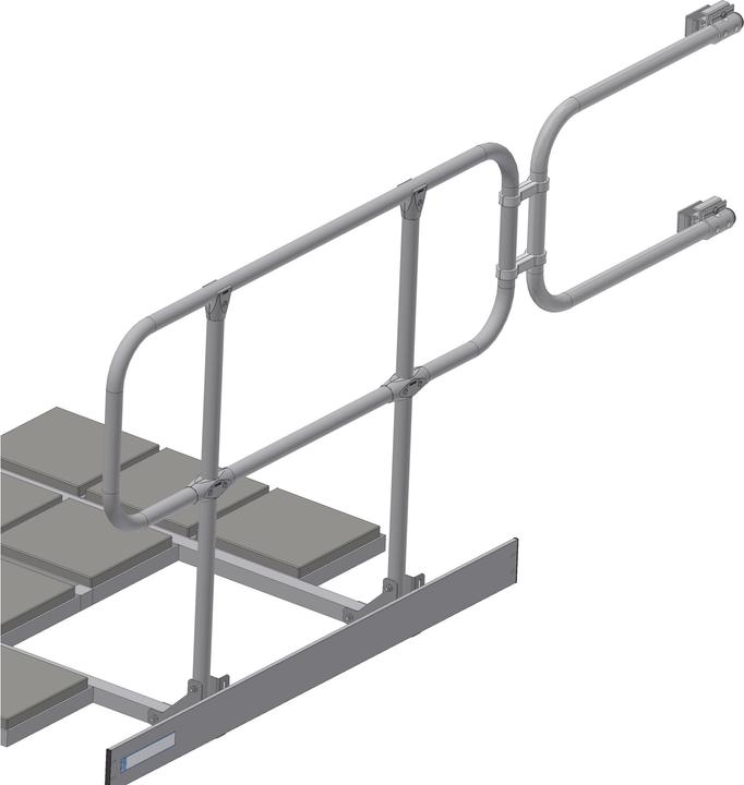 Produktbild Zarges Dachgeländer mit Verbinder 1265 x 2200 mm (Gerüst, 126.50 cm)
