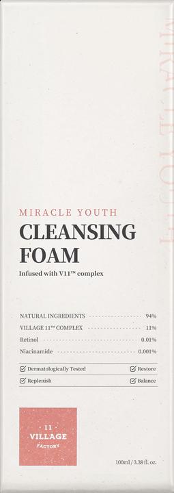 Actual product image Village 11 Factory Miracle youth cleansing foam (Foam, 100 ml)