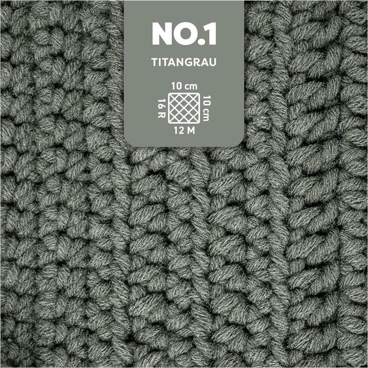 Actual product image Myboshi Wool no. 1 col. 194 titanium grey (55 m)