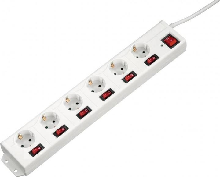 Actual product image Hama 00223159 Intelligent power strip 6 AC outlets 1.4 m 3680 W (6 x, CEE 7/3, 1.40 m)