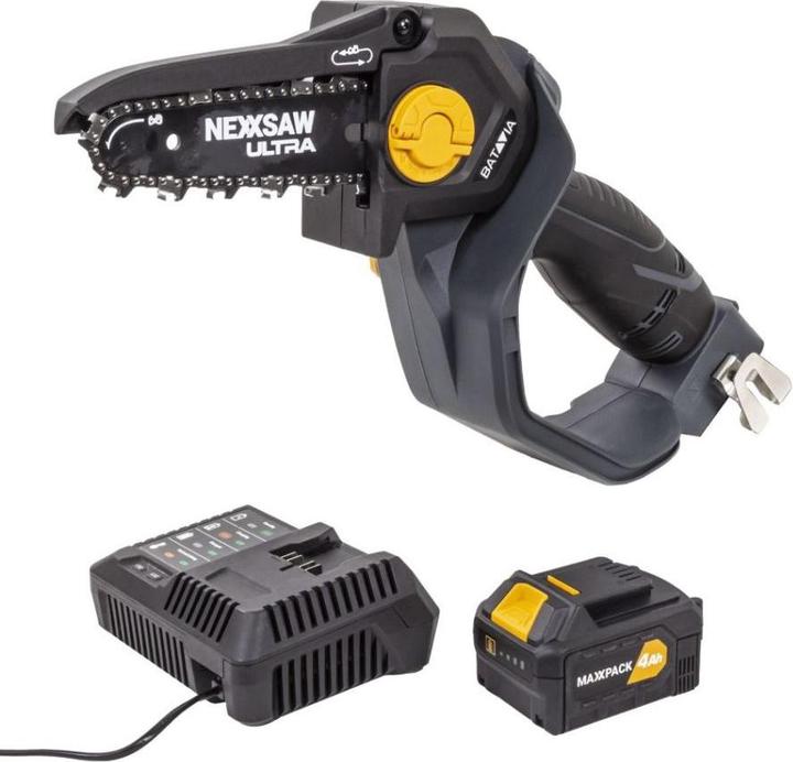 Actual product image Batavia Nexxsaw V3.2 Battery Chainsaw Set Brushless, 4Ah Battery, 4A Quick Charger (Battery chain saw)