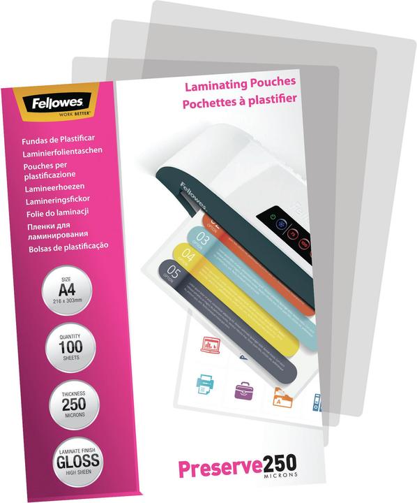 Actual product image Fellowes Preserve 250 (A4, 100 Piece, 250 µm)