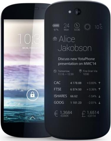 Yotaphone 2 (32 GB, Black, 5", 8 Mpx, 4G)