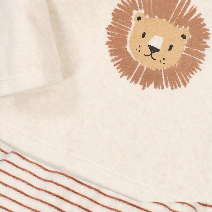 Immagine prodotto La Redoute Collections Pigiama in velluto a righe e leone
