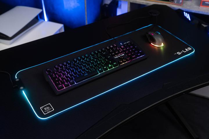 Produktbild The G-Lab Tapis de Souris compatible Rubidium RGB - XXL (Noir) (XXL)