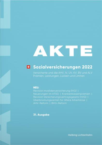 Image du produit ACTE Assurances sociales 2022 (Allemand, 2021)