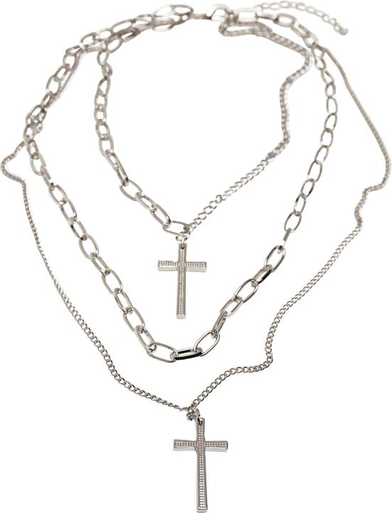 Produktbild Urban Classics Layering Cross Necklace (50% Eisen, 50% Zink)