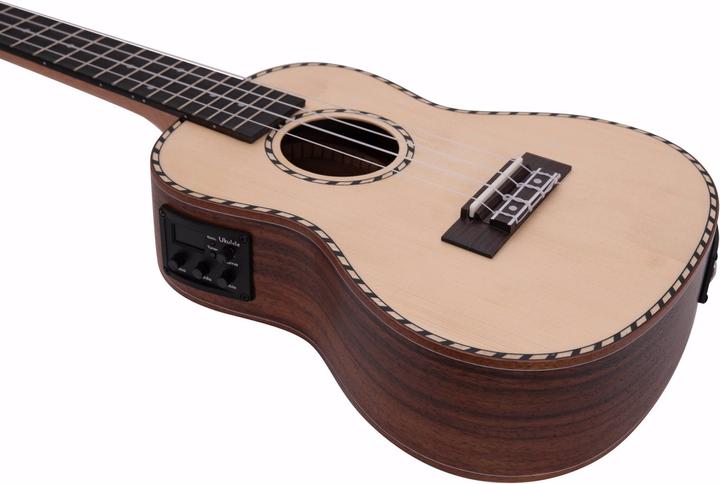 Immagine prodotto Dimavery UK-800 Ukulele da concerto, abete rosso massiccio (Concertistico, Adulti)