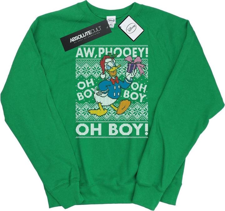 Disney Donald Duck Christmas Fair Isle Sweatshirt (XL)