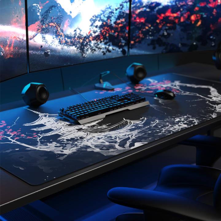 Produktbild Titanwolf Gaming Mauspad, XXXL Speed Mausmatte 1200 x 600 mm, Geschwindigkeit & Präzision, Japan Ink Black (XXL)