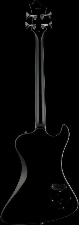 Actual product image Hagstrom E-Bass, Nekromant 4, Black Gloss, Linkshänder (Electric guitar)