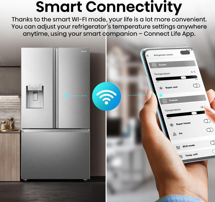 Image du produit Hisense Kühlschrank für 2 Türen RF793N4SASE (612 l)