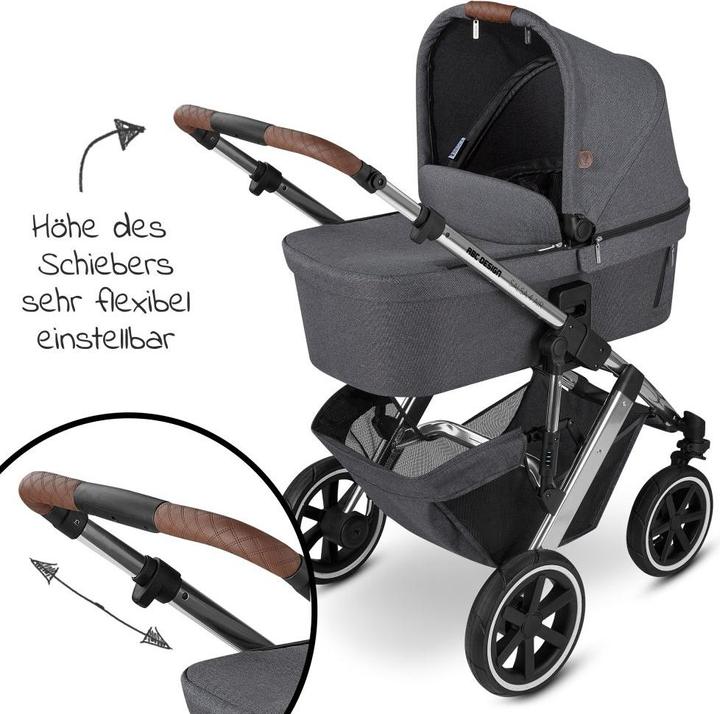 Produktbild ABC Design Kombikinderwagen Kombi-Kinderwagen Salsa 4 Air - inkl. Babywanne &