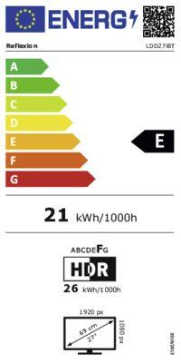 Energie-Label Reflexion LDD27iBT 27 Zoll Full HD Smart TV mit DVD-Player und LG webOSHub, Wohnwagen/Wohnmobil/Camp (27", 2023)