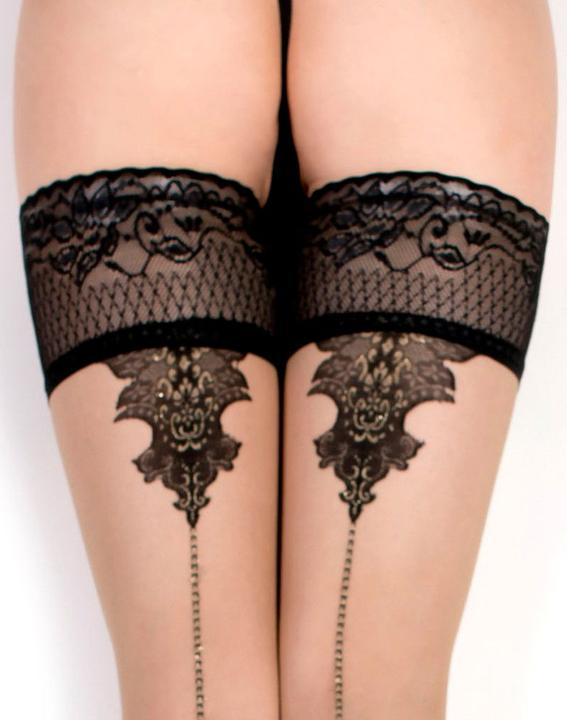 Produktbild Ballerina's Secret Fantasy Halterlose Strümpfe (S/M) (20 DEN, S/M)