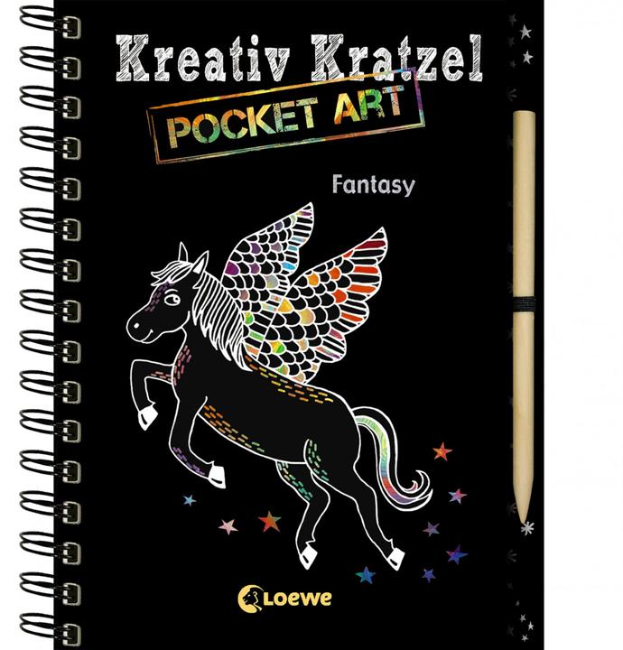 Actual product image Kreativ-Kratzel Pocket Art: Fantasy (German, Eleanor Summer, 2017)