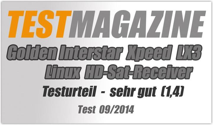 Produktbild Golden Interstar XPEED LX3, 2x DVB-S2, 2x CI-Slot (DVB-S2)