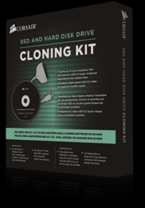 Actual product image Corsair Drive Cloning Kit for SATA SSDs and HDDs - USB 3.0