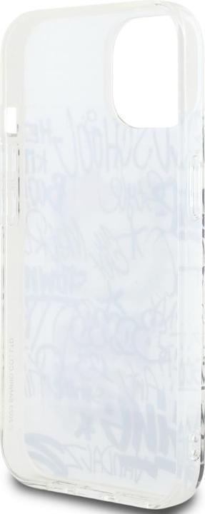 Produktbild Hello Kitty HKHCP15SHDGPHT iPhone 15 6.1" biały/white hardcase IML Kitty On Bricks Graffiti (Apple iPhone 15, Apple iPhone 14, Apple iPhone 13)