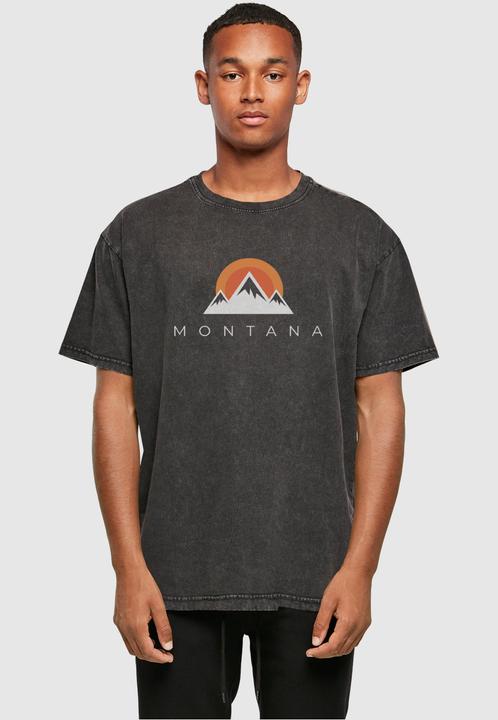 Actual product image Merchcode Montana X Acid Washed Heavy Oversize Tee - 112329 (L)