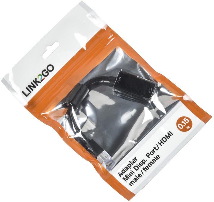 Actual product image Link2Go Mini DP closed (HDMI, 15 cm)