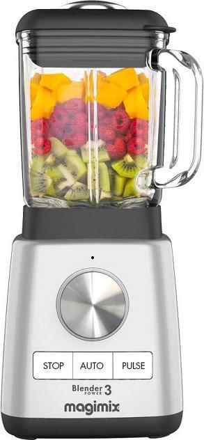 Produktbild Magimix Blender Power 3 - Smoothie Maker - 1,2 Liter - Ice Crusher - Mat Chroom (1000 W)