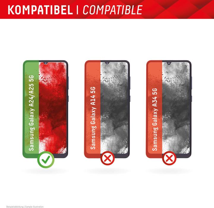 Actual product image Displex Smart Glass, Displayschutzfolie (1 Piece, Samsung Galaxy A24, Samsung Galaxy A25 5G)