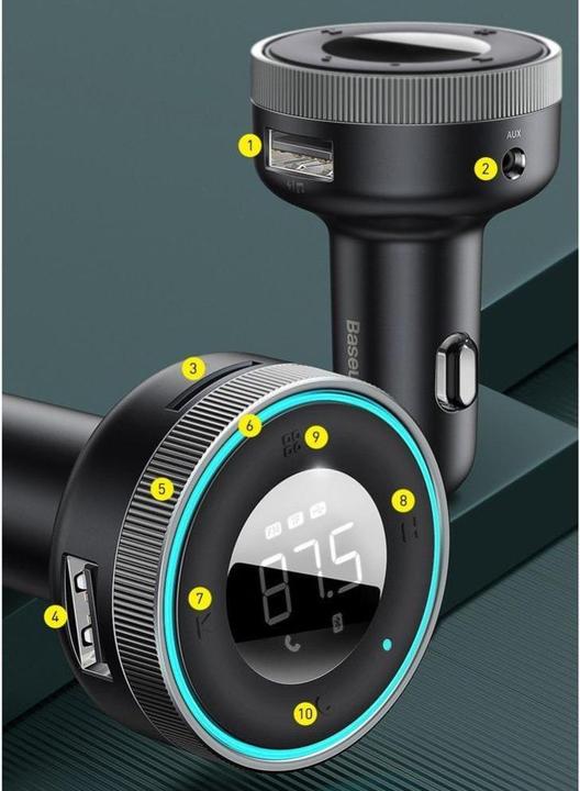 Actual product image Baseus Car Wireless MP3 Charger