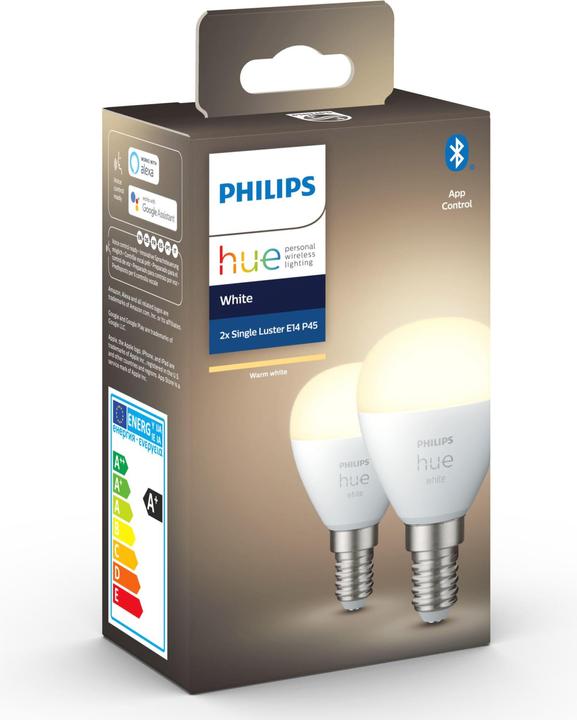 Image du produit Philips Hue Teinte White Luster (E14, 5.70 W, 470 lm, 2 x, G)