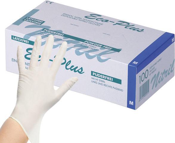 Ampri Nitril Einweghandschuhe - Eco Plus / puderfrei, latexfrei XL (Breite: 105-125 mm)