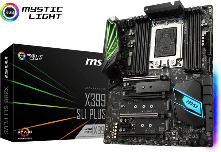 Produktbild MSI X399 SLI Plus (TR4, AMD X399, ATX)