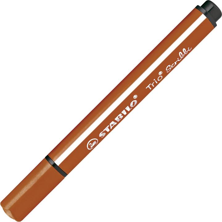 Produktbild STABILO Trio Scribbi Gefederter Dreikant-Filzstift (Braun, 1 x)