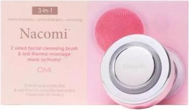 Actual product image NACOMI Omi Facial Massager & Cleansing Brush 3-in-1 szczoteczka do masażu twarzy Różowa