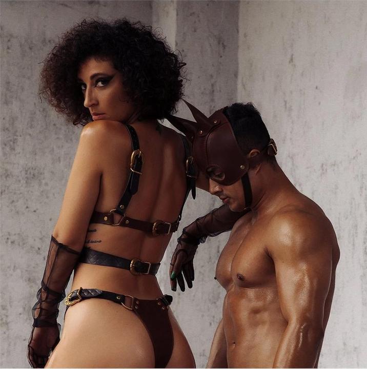 Produktbild Liebe Seele Ledermaske mit Ohren