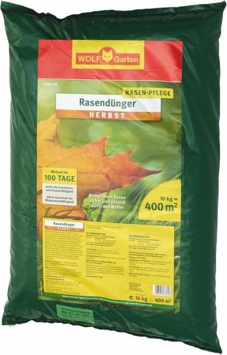 Actual product image Wolf-Garten WOLF Lawn Autumn Fertiliser 10 kg 400 m² (10 kg)
