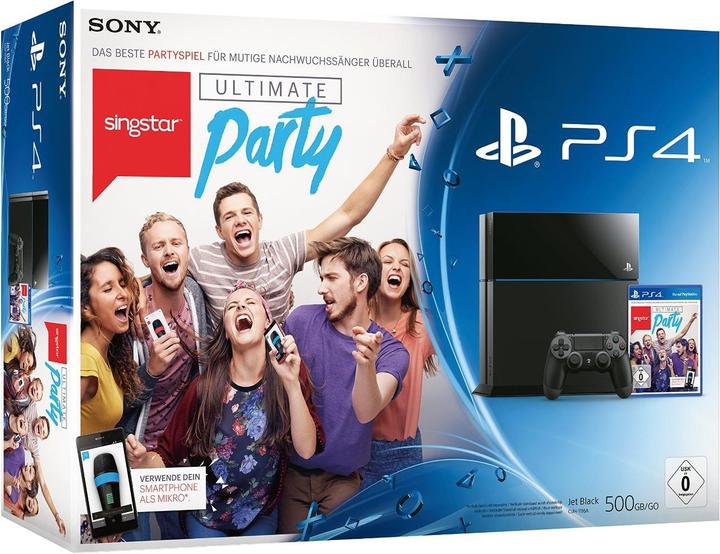 Sony Playstation 4, 500GB incl. SingStar Ultimate Party