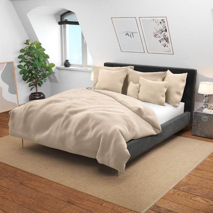 Image du produit Lotus Bettwaren Satin seersucker (Housse de couette, 200 x 210 cm)