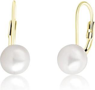 Image du produit JVD Gold Plated Earrings With Real Pearls