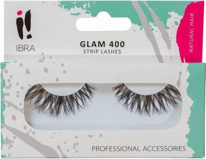 Actual product image Ibra Pair Of False Eyelashes On The Glam 400ack (Artificial eyelashes)