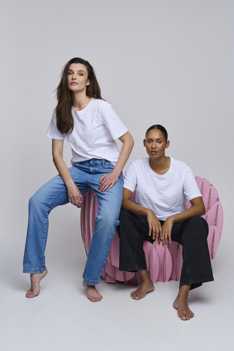 Actual product image Pulz Jeans PZBRIT 0-Neck Tshirt - 50207421 (XXL)