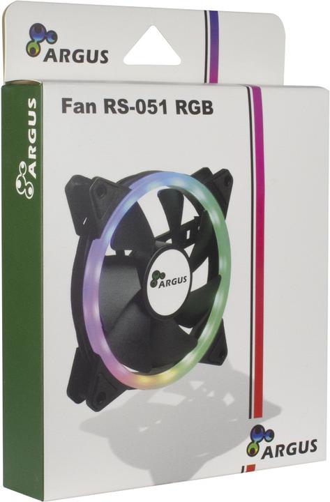 Produktbild Intertech Inter-Tech Argus RS-051 RGB Computergehäuse Ventilator 12 cm Schwarz (120 mm, 1 x)