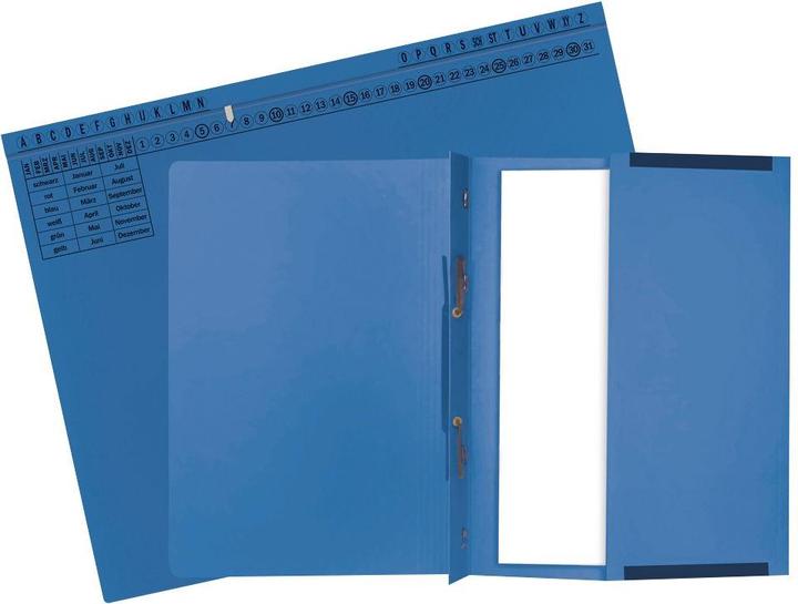 Produktbild Exacompta 25 Hängehefter Exaflex Karton blau 1 x Amtsheftung / kaufmännische Heftung (25 x)