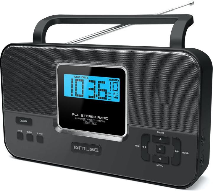 Produktbild Muse M-087R Black, 2-band PLL stereo portable radio (FM, MW)