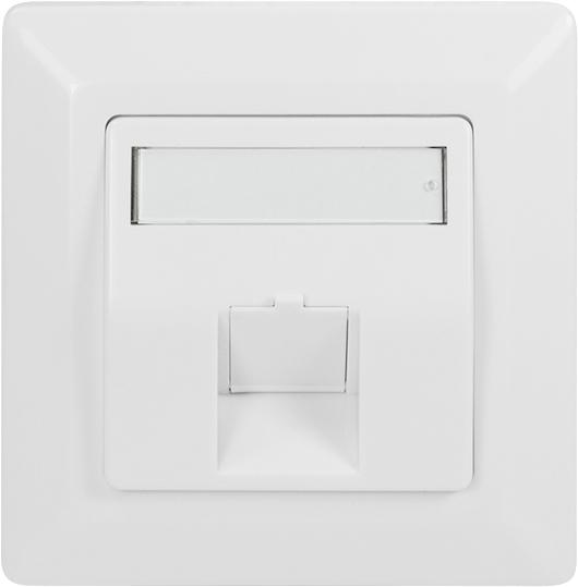 Produktbild LogiLink Unterputzdose f.Keystone Modul,45°Auslass,signalwei