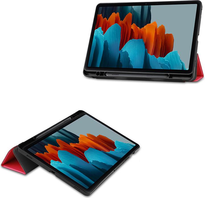 Actual product image Cazy Premium Smart Case Compatible with Samsung Galaxy Tab S7 - Protective case cover with pen holder - (Galaxy Tab S7)